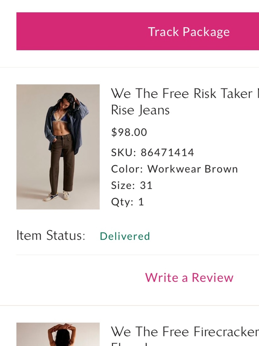 We The Free Risk Taker Mid Rise Jeans